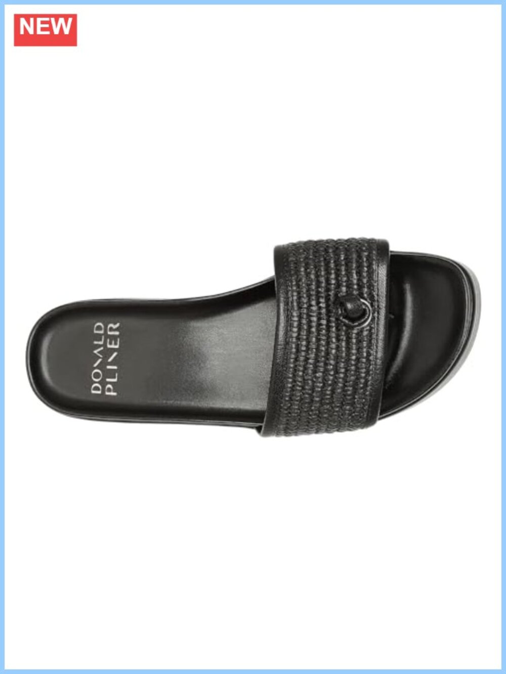 Women's Raffia Slide Sandals Memory Foam Slip-On - Picture 4 of 6
